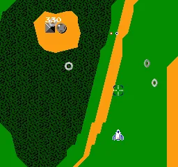 Xevious: The Avenger gameplay screenshot on NES
