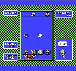 Yoshi gameplay screenshot on NES