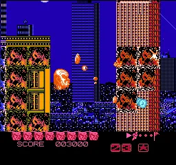 Zombie Nation gameplay screenshot on NES