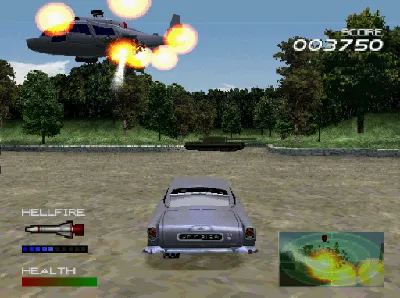 007 Racing gameplay screenshot on PS1