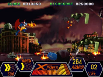 70's Robot Anime Geppy-X gameplay screenshot on PS1