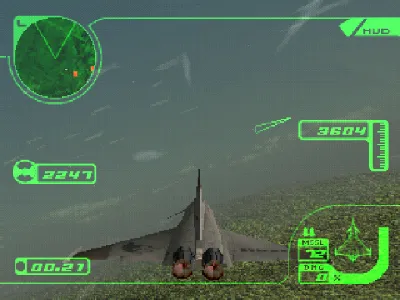Ace Combat 3 gameplay screenshot on PS1