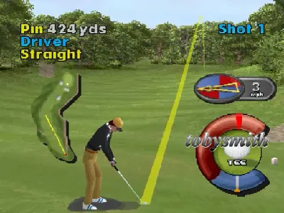 Actua Golf gameplay screenshot on PS1