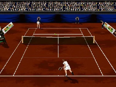 Actua Tennis gameplay screenshot on PS1