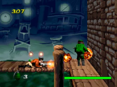 Agent Armstrong gameplay screenshot on PS1