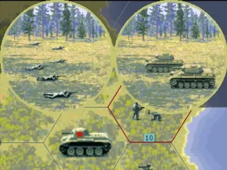 Allied General gameplay screenshot on PS1