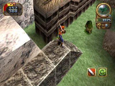 Alundra 2 gameplay screenshot on PS1