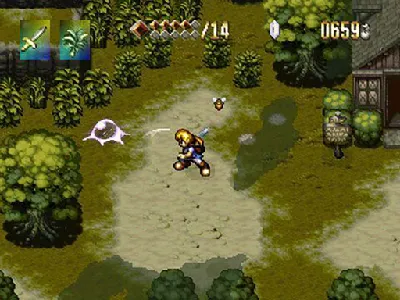 Alundra gameplay screenshot on PS1