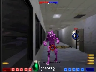 Area 51 gameplay screenshot on PS1