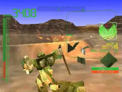 Armored Core: Master of Arena gameplay screenshot on PS1