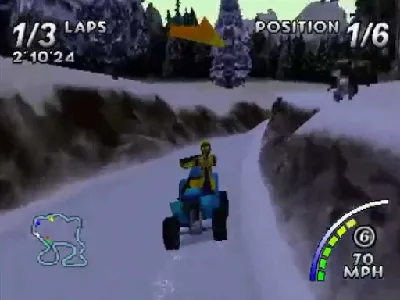 ATV Quad Power Racing gameplay screenshot on PS1