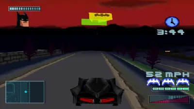 Batman: Gotham City Racer gameplay screenshot on PS1