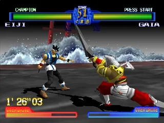 Battle Arena Toshinden 2 gameplay screenshot on PS1