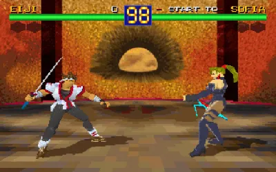 Battle Arena Toshinden gameplay screenshot on PS1