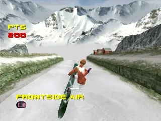 Big Air gameplay screenshot on PS1