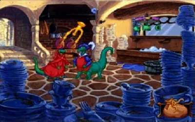 Blazing Dragons gameplay screenshot on PS1