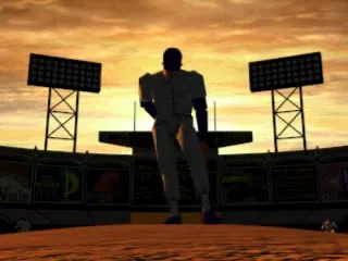 Bottom of the 9th gameplay screenshot on PS1
