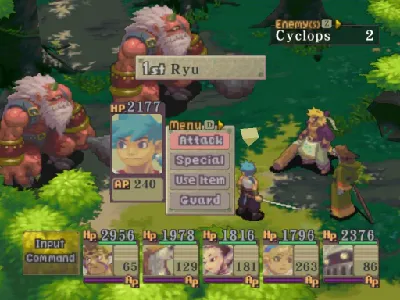 Breath of Fire IV gameplay screenshot on PS1
