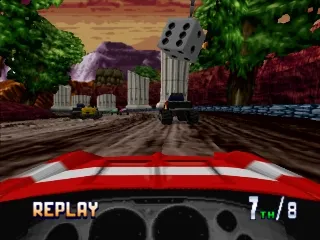 Burning Road gameplay screenshot on PS1