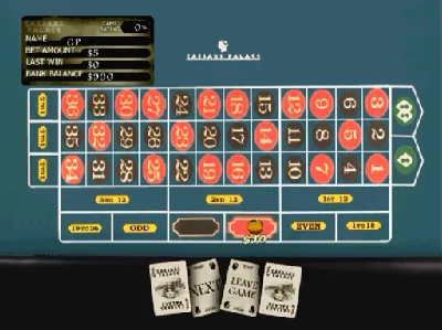 Caesars Palace gameplay screenshot on PS1