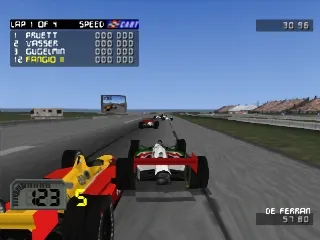 CART World Series gameplay screenshot on PS1