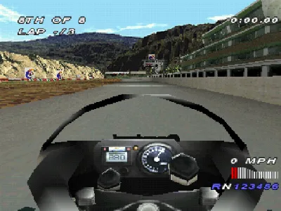 Castrol Honda VTR gameplay screenshot on PS1