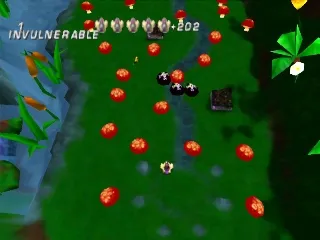 Centipede gameplay screenshot on PS1