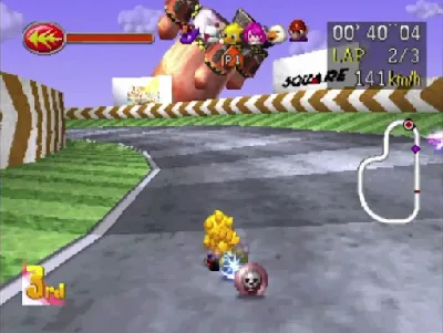 Chocobo Racing gameplay screenshot on PS1