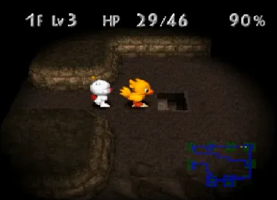 Chocobo's Dungeon 2 gameplay screenshot on PS1