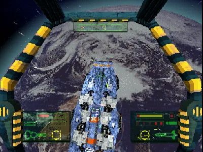 Colony Wars: Vengeance gameplay screenshot on PS1