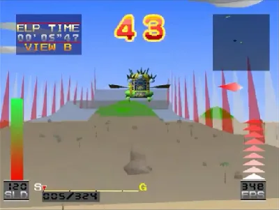 Cosmic Race gameplay screenshot on PS1