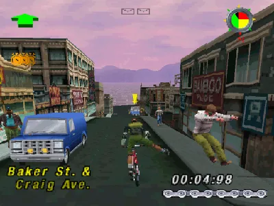 Courier Crisis gameplay screenshot on PS1