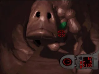 Creature Shock gameplay screenshot on PS1