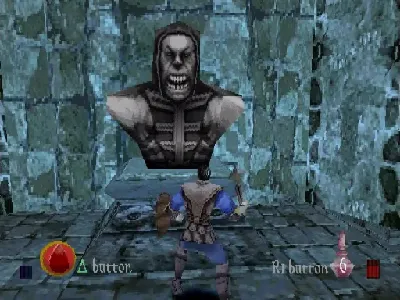 Crusaders of Might and Magic gameplay screenshot on PS1