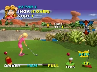 CyberTiger gameplay screenshot on PS1