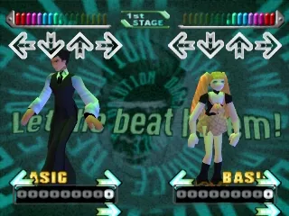 Dance Dance Revolution Extra Mix gameplay screenshot on PS1