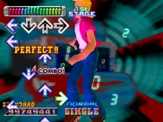 Dance Dance Revolution gameplay screenshot on PS1