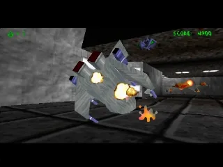 Descent gameplay screenshot on PS1