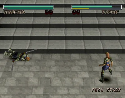 Destrega gameplay screenshot on PS1