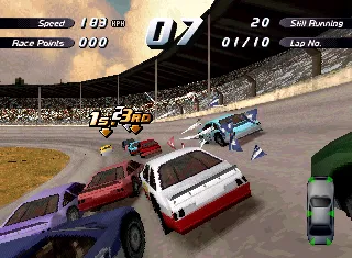 Destruction Derby 2 gameplay screenshot on PS1