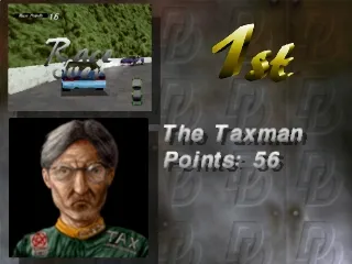 Destruction Derby gameplay screenshot on PS1