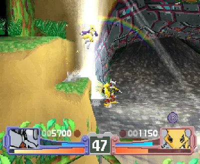 Digimon Rumble Arena gameplay screenshot on PS1