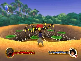 Disney's Aladdin in Nasira's Revenge gameplay screenshot on PS1