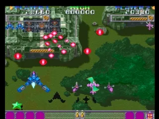 DonPachi gameplay screenshot on PS1