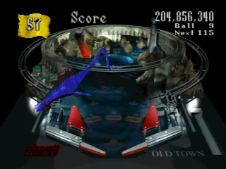 Dragon Beat: Legend of Pinball gameplay screenshot on PS1
