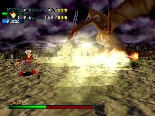 Dragon Valor gameplay screenshot on PS1
