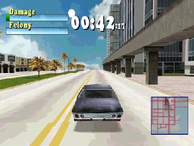 Driver gameplay screenshot on PS1