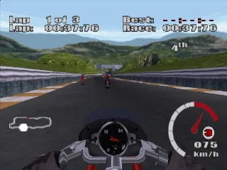 Ducati World Racing Challenge gameplay screenshot on PS1