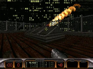Duke Nukem 3D gameplay screenshot on PS1