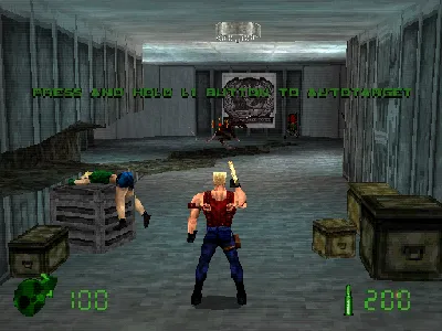 Duke Nukem: Land of the Babes gameplay screenshot on PS1